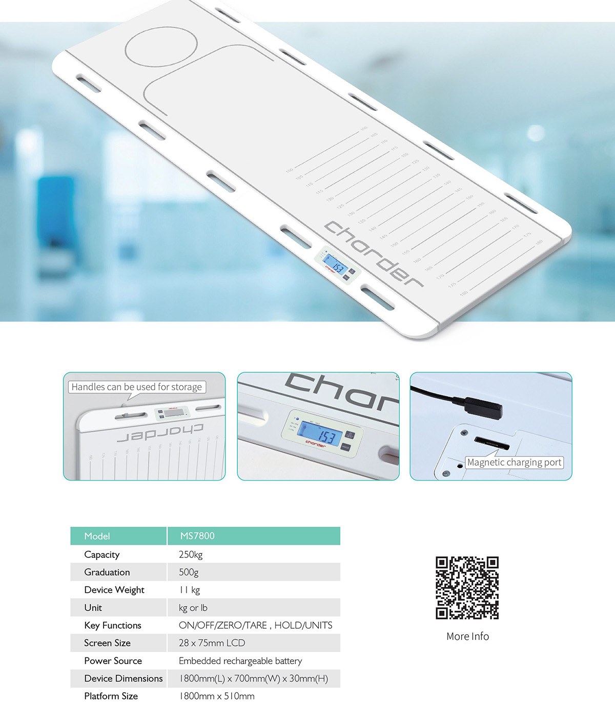 MS7800 Patient Transfer Scale