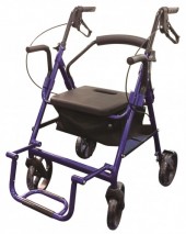 Aluminium Loop Brake Rollator / Transfer Chair