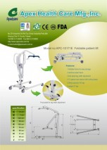 Foldable patient lift