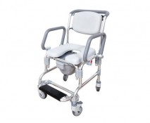 FLIP ARM COMMODE SHOWER CHAIR