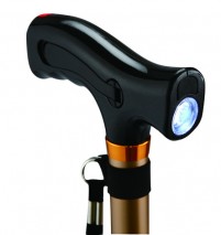 Walking Stick with Flash Light and Alarm Handle