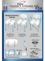 Dura Hygienic Cutout Shower Chair