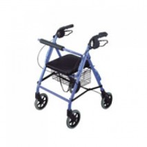 DELUXE ALUMINUM ROLLATOR WITH LOOP BRAKE