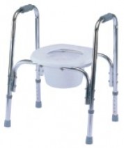 Aluminum Commode with Pail