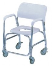 Deluxe Aluminum Shower Chair With Swivel Caster