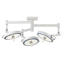(LED) COOLED SURGICAL LIGHT - SLJ SERIES (Ceiling-Mounted Type) Triple Cupola