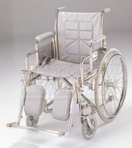 Economy Folding Commode Wheelchair