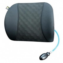 Air cushion lumbar support for office chairs