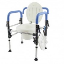 Foldable commode chair