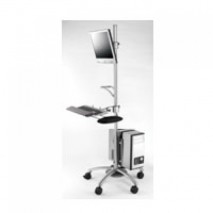 Mobile computing workstation cart