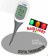 Flexible digital thermometer with big LCD