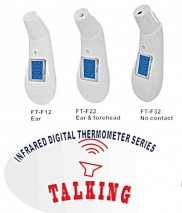 Talking Infrared Ear & Forehead thermometer provides