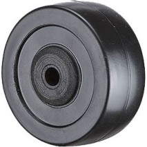 50x20 mm Anti tipper wheel with solid rubber tire