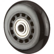 60x18mm Anti tipper wheel with solid tire and precision ball bearings