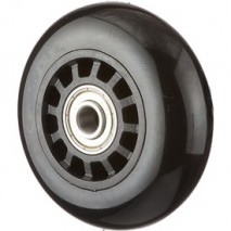 70x24mm Wheel with solid PU tire and precision ball bearings