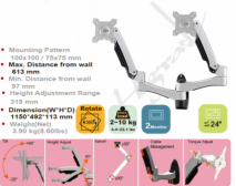 Ergonomic Monitor Wall Mount