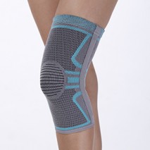 Knee support with spiral stay