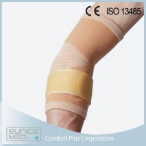 Elbow support with silicone pad