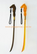 Plastic shoehorns with horse head