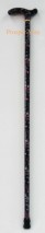 Wooden Cane / Stick with pattern printed handle and shaft