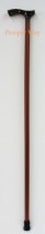 Wooden Cane / Stick brown with acrylic handle