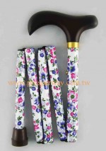 Mini Foldable Walking Cane / Walking Stick, 5-part Folding