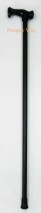 Wooden Cane / Walking Stick, black with plastic handle