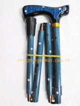 Regular Folding Walking Cane / Walking Stick, 4-part Foldable