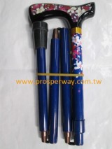 Regular Folding Walking Cane / Walking Stick, 4-part Foldable