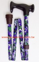 Regular Folding Walking Cane / Walking Stick, 4-part Foldable