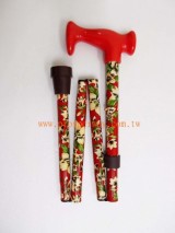 Regular Folding Walking Cane / Walking Stick, 4-part Foldable