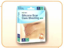 Silicone scar care sheeting